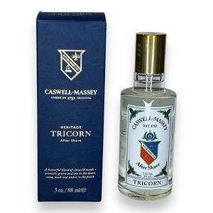 NIB Caswell Massey Heritage TRICORN After Shave 3oz Splash On